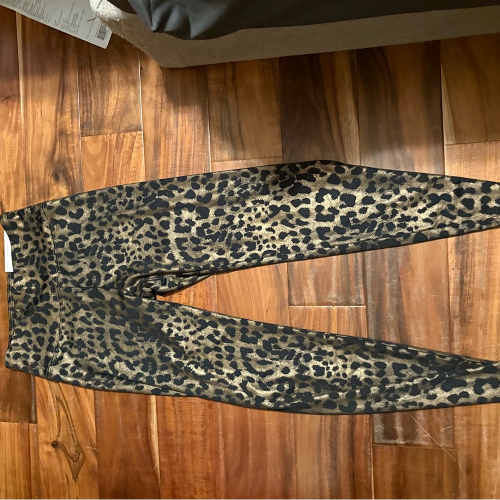 🐆 American Eagle Leopard Print Leggings | Small | High-Rise Stretch (0487)